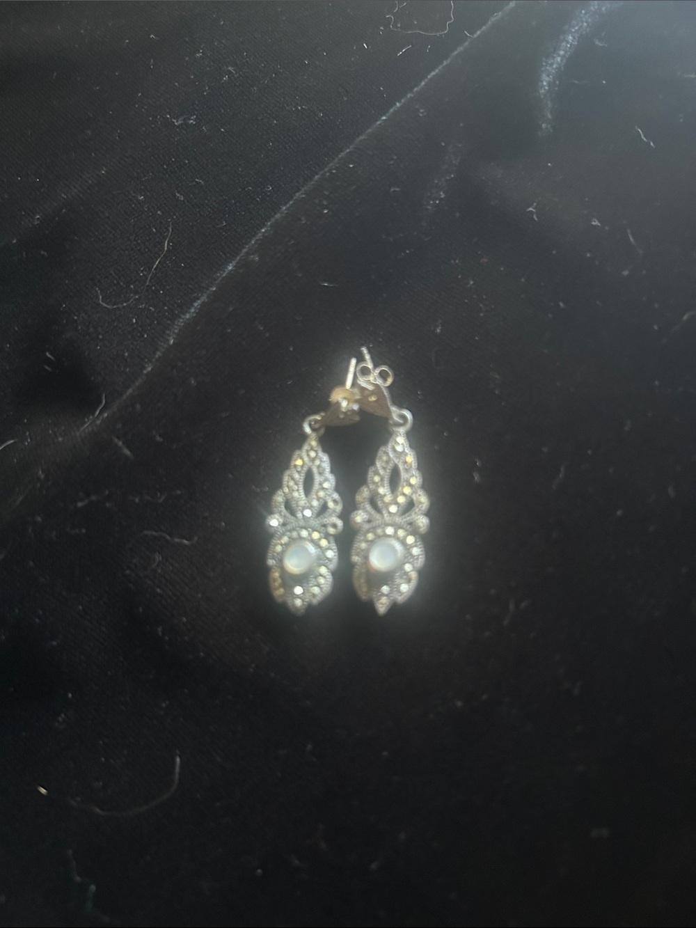 Ornate Gold-Tone Filigree Drop Earrings